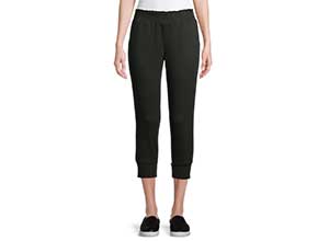 Womens Athleisure Smocked Cropped Joggers