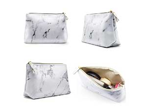 Waterproof Marble Travel Makeup Bag