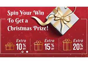 Spin your win to get a Christamas Prize