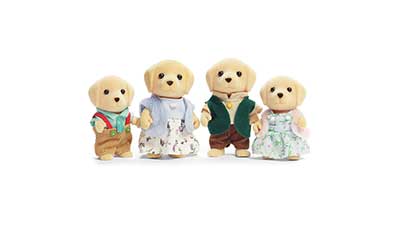 Calico Critters Yellow Labrador Family