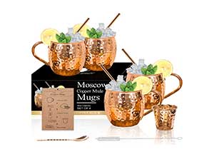 Moscow Mule Copper Mugs Set of 4