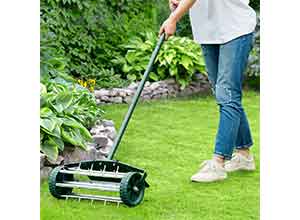 18-inch Rolling Lawn Aerator roller Push