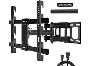 Wall Mount Full Motion TV Bracket with Height Setting