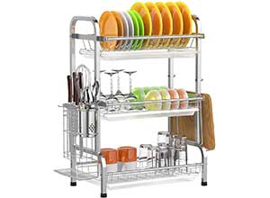 Stainless Steel Dish Drying Rack 3 Tier