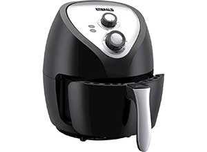 Emerald 4L Analog Air Fryer Black