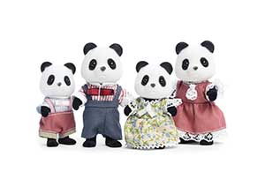 Calico Critters Wilder Panda Bear Family