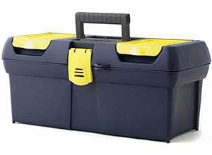 16 Inch Toolbox with 2 Lid Organizer