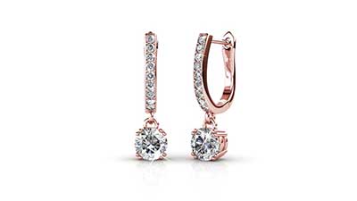 McKenzie 18k White Gold Dangling Earrings