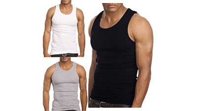 3-Pack Mens Top Gym Workout Undershirt At $14.99