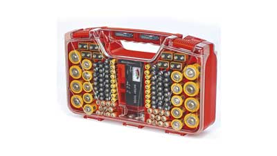 180 Battery Organizer Storage Case W Tester