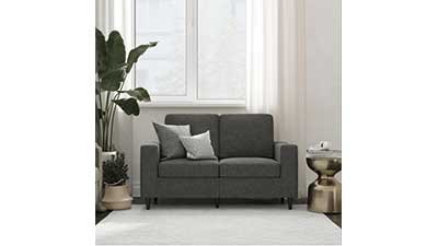 DHP Cooper Loveseat Gray Linen