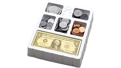 Educational Insights Play Money Coins and Bills Set