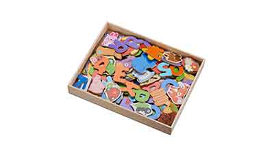 Wooden Magnetic Pieces 131 Count