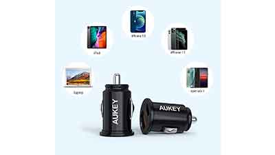 AUKEY 21W USB C Car Charger Power Delivery 3.0