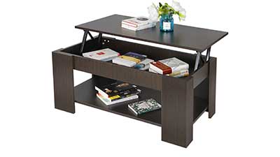 Lift Top Coffee Table with Hidden Storage