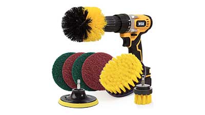 Holikme 8 Piece Drill Brush Attachment Set