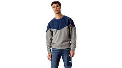 Vintage Mens Alen Yoke Pullover Sweatshirt