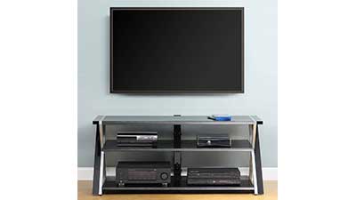 Whalen Black TV Stand for 65inch Flat Panel TVs