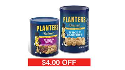 Planters Lightly Salted Deluxe Whole Cashews