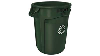 BRUTE Heavy Duty Round Trash Garbage Can