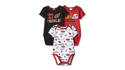 NFL Baby Boys 3 Pack Short Sleeve Bodysuit