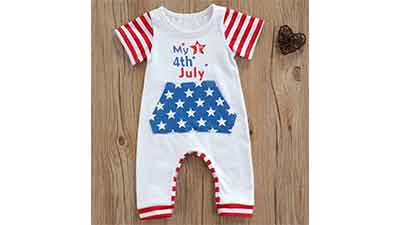 Baby Boy Girl Romper Strip Short Sleeve Bodysuit