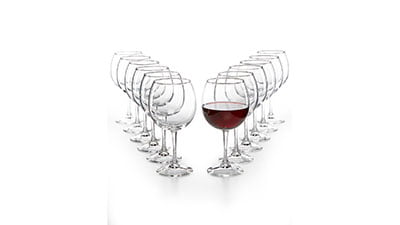 12 Pc Red Wine Glasses Set