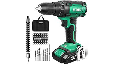 KIMO 20V Cordless Drill Battery and Charger