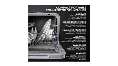 Farberware FDW05ASBWHA Portable Dishwasher