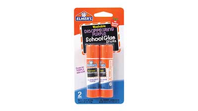 Disappearing Purple Washable School Glue Sticks