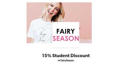 15% Student Discount at FairySeason