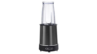 Bella 14 Oz Rocket Blender Black Stainless steel