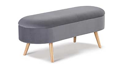 Harmati Velvet Storage Bench for Bedroom