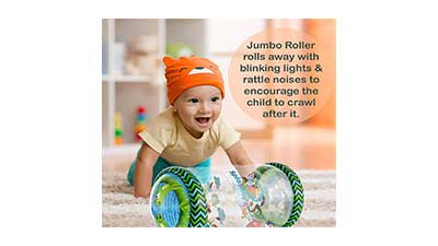 Splashin kids Infant Jumbo Roller Rattle Toys