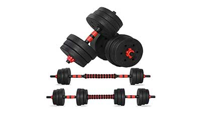 Adjustable Dumbbells 66LBs Weight Set