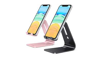 Aluminum Cell Phone Holder with Protective Pads