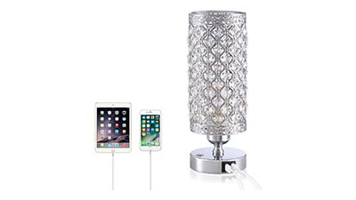 Crystal Bedside Table Lamp