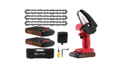 Mini Chainsaw Cordless Handheld 4 inch Battery