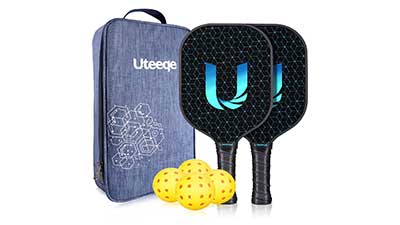Pickleball Paddles Set with Carrying Case 4 Balls