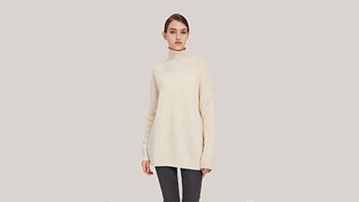 Oversized Cashmere Turtleneck Sweater