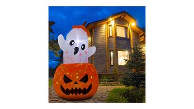 5FT Halloween Inflatables Pumpkin Ghost