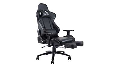 Massage Gaming Chair with Footrest