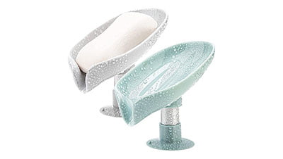 Leaf-Shape Self Draining Soap Dish Holder