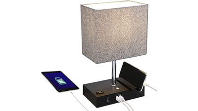 Touch Control Table Lamp with 2 USB Ports