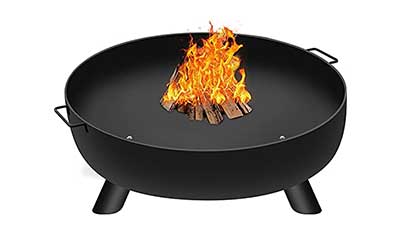 Outdoor Wood Burning Cast Iron Fire Bowl 30in