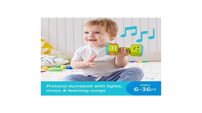 Fisher-Price Laugh and Learn Dumbbell Musical Toy