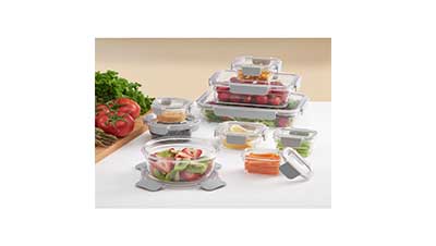 Mainstays 9 Food Storage Containers with Clasps