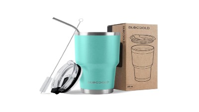 Tumbler with Lid and Straw