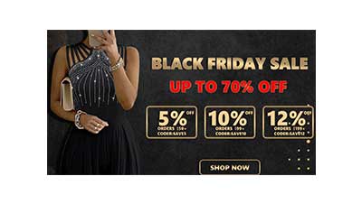 UP TO 70% OFF Black Friday Sale!