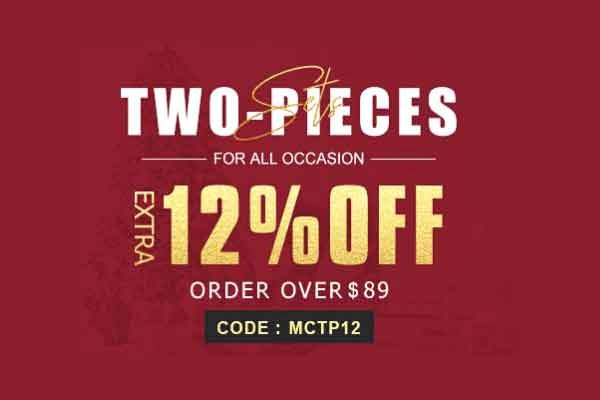 Extra 12% OFF For TWO Pieces Order Over $89